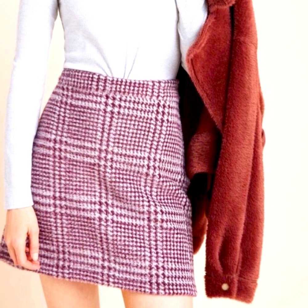 NWT Anthropologie Maeve Gregoria Textured Mini Skirt Size Large